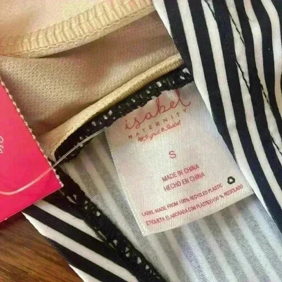 Isabel Maternity Bandeau Swim Top Bathing Suit NWT with Straps size Small - Picture 6 of 8